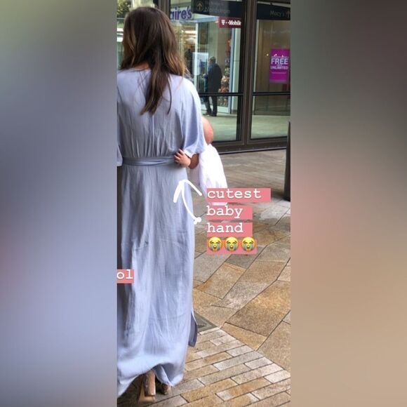 Blue Satin h&m wedding bridesmaid Gown - Picture 9 of 9